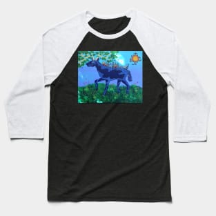 Blue Deer Village Baseball T-Shirt